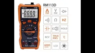 Цифровой мультиметр / Digital Multimeter / Richmeters rm113d NCV / Лучшие товары с Алиэкспресс