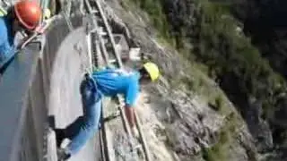 Abseiling at the Gordon Dam 2 (Note: not me in the video)