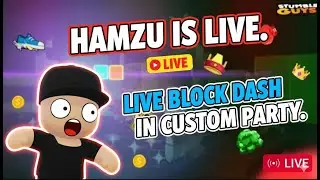 🔴STUMBLE GUYS LIVE BLOCK DASH IN CUSTOM PARTY. HAMZU IS LIVE|#stumbleguys Update 0.94 SERVER Inw