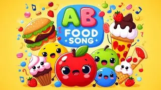 Изучаем алфавит с помощью еды 🍎🍰 | Песенка про алфавит для детей