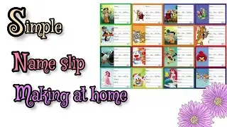 Name slip making /easy craft idea /#backtoschool / how to make name slip at home #usefulcraft #diy