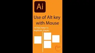Alt Key helps to duplicate shapes Illustration