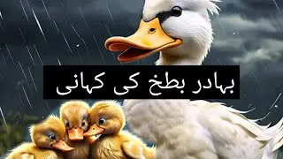 بہادر بطخ کی کہانی 🪿🌊🫧| Brave duck Saved her Ducklings #kidsvideo  #youtube #kids #story #fyp