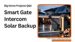 Smart Gate Intercom Keypad Solar Backup Guide