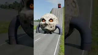 Long City Buses vs Low Pipes😨 -BeamNG.Drive #shorts #beamngdrive #bus#viral