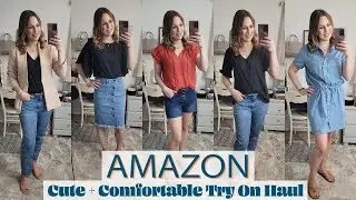Amazon Cute & Comfortable Try On Haul | Hot Summer Outfit Basics, Best Blazer + More | Lindsey Loves