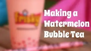 Frisky Froyo: Watermelon Bubble Tea