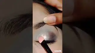 cut crease eye makeup look with shimmer
