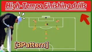 High-Tempo Finishing drills *슈팅훈련 #football #finishingdrill