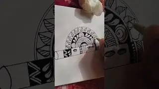 mandala art easy and simple//Relaxing drawing ✨✨#2#shorts #mandalaart #youtubeshorts #art #ytshorts