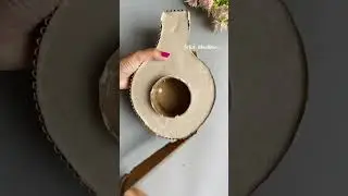 Flower vase making with POP #youtubeshorts #shorts #vase #diy #craft