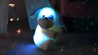 Cuteoy LED Musical Puppy Plush Light Up Stuffed Dog Toy Doggy Animals at Night Singing Songs , 12&rsquo;&rsquo;