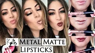 Kylie Jenner Metal Matte Lipsticks Review, Swatches, Dupes