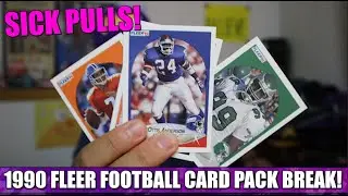 OPENING A PACK OF 1990 FLEER FOOTBALL CARDS!