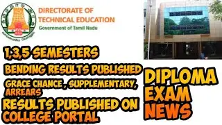 Diploma news today | REGULAR  BENDING RESULTS  | DECLARED  | TNDTE  | INTRADOTE