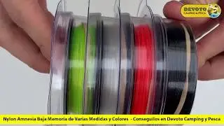 Nylon Amnesia Baja Memoria para Pesca en varias medidas y colores- [Devoto Camping y Pesca]