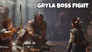 God of war Ragnarok gameplay walkthrough Defeat Gian boss gryla ps5 Game