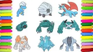 Pokedex coloring #371 to 379