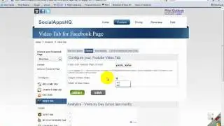 How to setup Video Tab application on Facebook Page using SocialAppsHQ