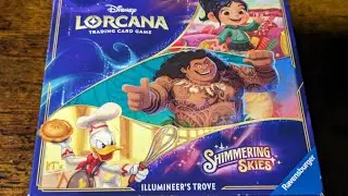 Disney Lorcana TCG Unboxing - Shimmering Skies Illumineer's Trove