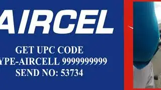 HOW TO GET UPC CODE IN AIRCEL