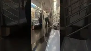 MTA Driver Cleaning in Frustration When Janitor Forgot to Clean his Cabin... #mta #nypd #train #nyc