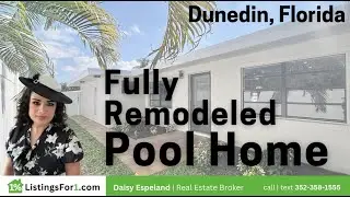 Fully Remodeled POOL Home in DUNEDIN, Florida #floridahomes