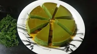 Dill flan/shoupa Pana pudding/ soya leaves ki pudding/Dill leaves dessert/ Bhatkally's taste..39
