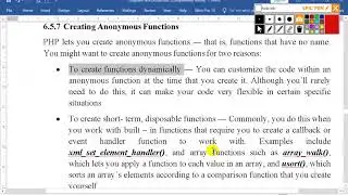 Web Developer: How to Create anonymous functions in PHP