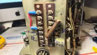 Harvey Wells TBS&ndash;50D transmitter notes on dual high voltage connections and office / shack tour￼