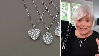 Affinity Diamonds Cluster Necklace, 0.50-1.00cttw on QVC