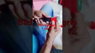 How to install Badminton grip part1 #badminton #badmintongrip