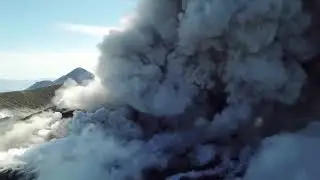 Extraordinary Video Shows Smoke Billowing From Shinmoedake Volcano