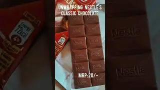 Nestle's Classic Chocolate #unwrapping #chocolate #nestle #sweet #sweets #dessert #food #foodie #yt
