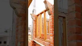 windows design #house #brick #design
