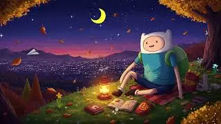 A Calm Autumn Night for Studying 🍂  A Relaxing Finn the Human Lofi Mix