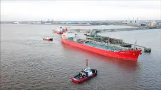 Tanker CARONI PLAIN  assisted by SMS Towage tugs Yorkshire & Yeoman