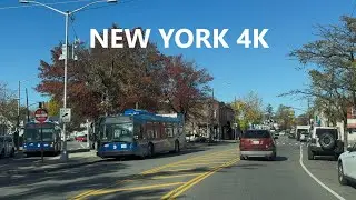 4K New York - Driving tour of Queens ( Street #7 )