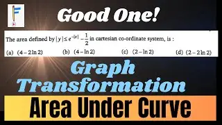 A Very Good Question from Area based on Graph Transformation | Area Under Curve | Factorial Academy