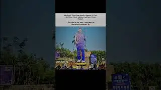 MS Dhoni Craze in Kerala 🔥 | 50 Feet Dhoni Cutout Outside Stadium 😱 #shortsfeed #msdhoni