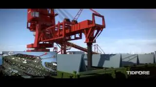 Large transport storage yard animation（3D）