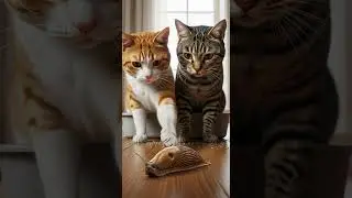 Look at the shocked reaction of these cats seeing their reflection #catvideos #funnycats #shocked