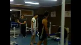 бабочка на тренировке