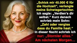 Mein Sohn schrie： „Zahl oder verlass dieses Haus – ich habe gewählt!“