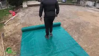 Cr&eacute;ation d'un terrain de jeu pour enfants en gazon synth&eacute;tique chez un particulier &agrave; Mougins