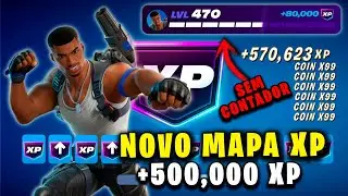 MELHOR MAPA DE XP SEM CONTADOR 😱 SUBA AO NÍVEL 100 MUITO RÁPIDO 🚀 FORTNITE CAPÍTULO 7