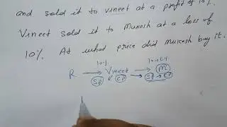 Ranjan bought a second hand scooter for 6000. he spent 300 on its repair and sold it to Vineet at