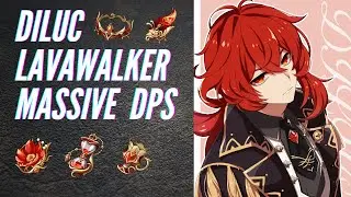 Diluc Lavawalker Massive DPS