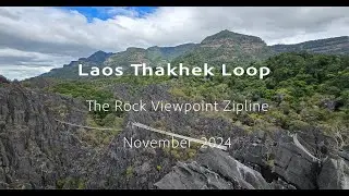 Laos Thakhek Loop - The Rock Viewpoint Zipline