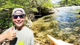 SECRET Fishing Spot DEEP in the Woods LOADED with GIANT TROUT!